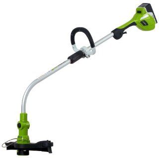 GreenWorks 21072 Gen1 20V 12 Inch String Trimmer   20V Li Ion 6.0 AH Battery and Charger Inc. (Discontinued by Manufacturer) : Weed Wacker Battery Powered : Patio, Lawn & Garden