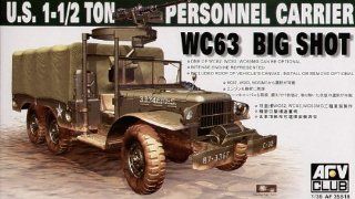 AFV Club Models 1/35 WC 63, Dodge G 507, 1 1/2 ton, 6x6 Cargo Truck: Toys & Games