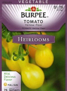 Burpee 63107 Heirloom Tomato Yellow Pear Seed Packet : Vegetable Plants : Patio, Lawn & Garden