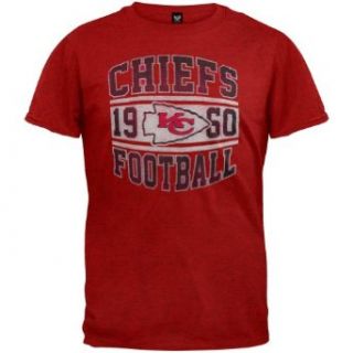 Kansas City Chiefs   Inaugural Logo Premium T Shirt: Fashion T Shirts: Clothing