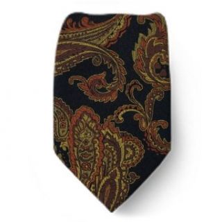 W 526   Black   Bronze   Gold   Silk Mens Neck Tie at  Mens Clothing store: Neckties