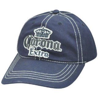 Corona Extra Beer Beach Mexican Cerveza Garment Wash Applique Sun Buckle Hat Cap : Sports Fan Baseball Caps : Sports & Outdoors