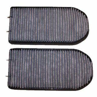 CARBON CABIN AIR FILTER FOR 1995 2001 BMW 740i (PKG OF 2   4 PIECES)   64319070072: Automotive