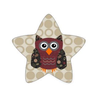 Designer Owl Desarae Star Stickers