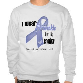 I Wear a  Periwinkle Ribbon For My Brother Sweatshirt