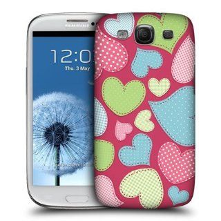 Head Case Designs Stitches Heart Pattern Back Case for Samsung Galaxy S3 III I9300 Cell Phones & Accessories