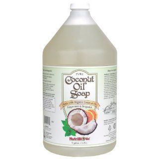 Nutribiotic Pure Coconut Oil Soap, Peppermint & Bergamot, 1 Gal : Bath Soaps : Beauty