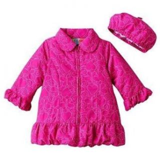 Al & Ray Baby Girl's Butterfly Heart Coat & Hat Set (18 Months): Infant And Toddler Apparel: Clothing