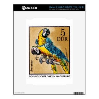 1975 Germany Zoo Macaw Parrot Postage Stamp NOOK Skin