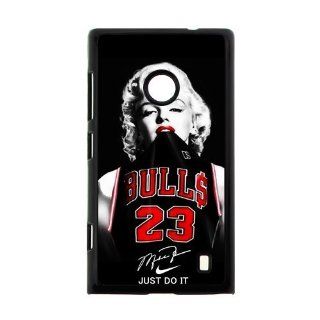 Fashion Funny NBA Chicago Bulls Michael Jordan Nokia Lumia 520 Case Cover Marilyn Monroe NIKE JUST DO IT: Cell Phones & Accessories
