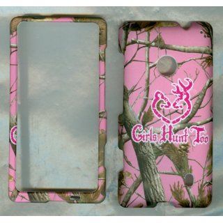 NOKIA LUMIA 521 520 T MOBILE AT&T METRO PCS PHONE CASE COVER FACEPLATE PROTECTOR HARD RUBBERIZED SNAP ON CAMO PINK REAL TREE GIRLS HUNTER NEW: Cell Phones & Accessories