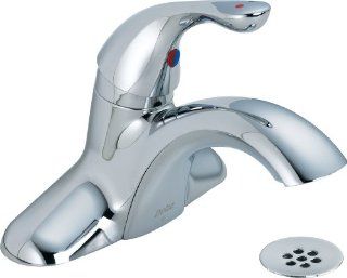 Delta Commercial 523LF HDF Classic Single Handle Centerset Lavatory Faucet, Chrome   Touch On Bathroom Sink Faucets  