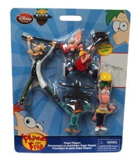 Disney Phineas and Ferb Exclusive Finger Flickers Phineas, Ferb, Agent P Dr. Doofenshmirtz: Toys & Games