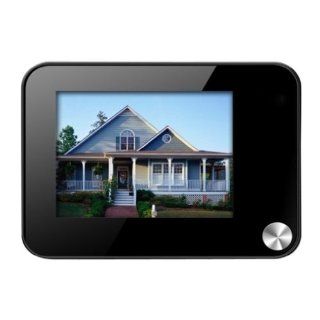 MALO 3.5 Inch LCD Display Digital Video Door Peephole Viewer Security Digital Camera Support TF Card Black: Home Improvement