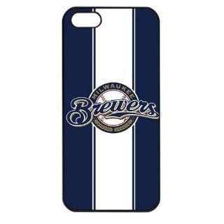 MLB Major League Baseball Milwaukee Brewers Apple iPhone 5 TPU Soft Black or White case (Black): Cell Phones & Accessories