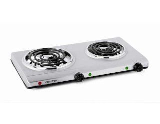 Toastess THP 528 Electric Double Coil Cooking Range, Stainless Steel Kitchen & Dining