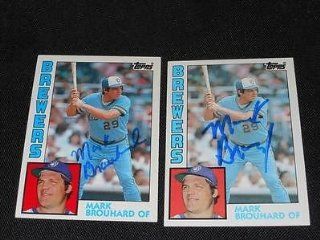 Milwaukee Brewers Mark Brouhard Signed Autograph 1984 Topps Card #528 TOUGH Q at 's Sports Collectibles Store