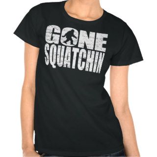 Vintage GONE SQUATCHIN Distressed T shirt