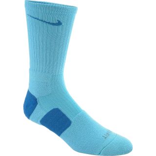 NIKE Womens Dri FIT Elite Basketball Crew Socks   Size: Medium, Blue/blue