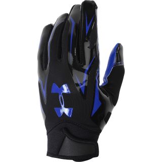 UNDER ARMOUR Adult F4 Football Receiver Gloves   Size: Large, Royal/black