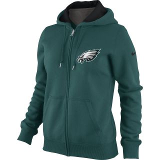 NIKE Womens Philadelphia Eagles Tailgater Fleece Full Zip Hoody   Size: Xl,