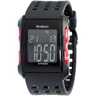 Armitron Mens Digital Chronograph Sport Watch (408177RED)