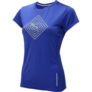 PUMA Womens Pure NightCat Short Sleeve T Shirt   Size: Xl, Spectrum Blue