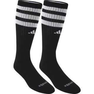 adidas Mens Team Crew Socks   2 Pack   Size: Large, Black/white
