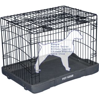 Pet Gear Travel Lite Steel Crate   Size: 36, Black (TL5936BK)