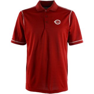 Antigua Cincinnati Reds Mens Icon Polo   Size: Large, Dark Red/white (ANT REDS