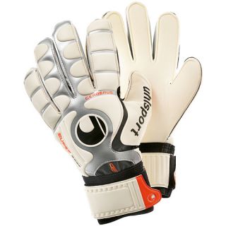uhlsport Cerberus Supersoft Soccer Keeper Gloves   Size: 11, White/black