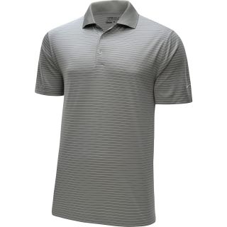 NIKE Mens Victory Stripe Short Sleeve Golf Polo   Size: Large, Grey/white