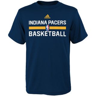 adidas Youth Indiana Pacers Practice Short Sleeve T Shirt   Size: Small, Navy
