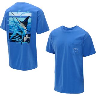 GUY HARVEY Mens Ballyhoo Short Sleeve T Shirt   Size: 2xl, Ocean Blue