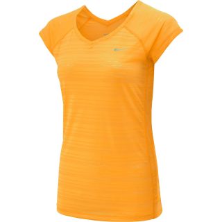 NIKE Womens Breeze Short Sleeve Running T Shirt   Size: Small, Atomic