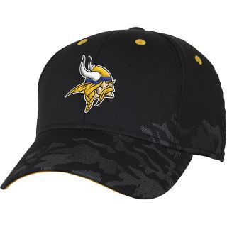 NFL Team Apparel Youth Minnesota Vikings Shield Back Black Cap   Size: Youth,
