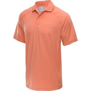 COLUMBIA Mens PFG Freezer Zero Short Sleeve Polo Shirt   Size Small, Peach