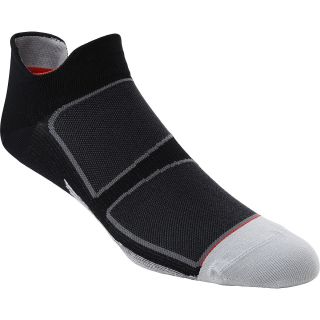 FEETURES! Elite Ultra Light No Show Socks   Size: Large, Black/red