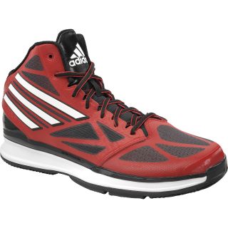 adidas Mens Pro Smooth Mid Basketball Shoes   Size: 10, University Red/white