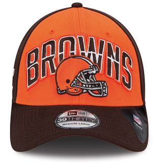 NEW ERA Mens Cleveland Browns Draft 39THIRTY Stretch Fit Cap   Size: L/xl, Red