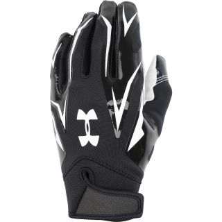 UNDER ARMOUR Youth F4 Football Receiver Gloves   Size: Small, Black/white