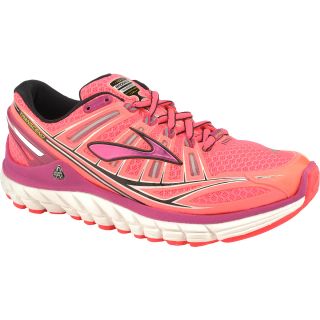 BROOKS Womens Transcend Running Shoes   Size: 6.5, Pink/black