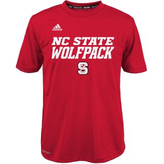 adidas Youth North Carolina State Wolfpack Sideline Game ClimaLite Short Sleeve