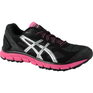 ASICS Womens GEL Scram Trail Running Shoes   Size: 5, Black/silver/pink