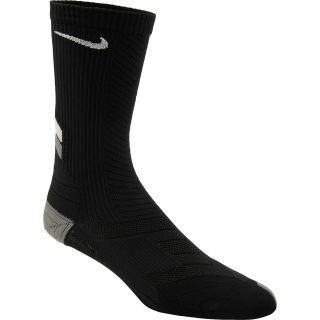 NIKE Elite Sequalizer Basketball Crew Socks   Size Large, Black/grey