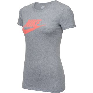 NIKE Womens Icon Short Sleeve T Shirt   Size: XS/Extra Small, Dk.grey Heather