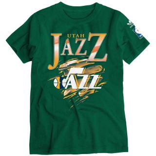 adidas Youth Utah Jazz Retro Short Sleeve T Shirt   Size: Small, Hunter