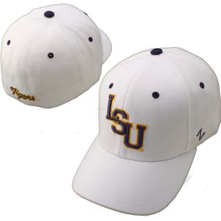 Zephyr Louisiana State University Tigers DH Fitted Hat   White   Size: 7 1/4,