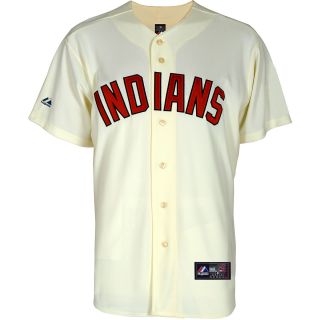 Majestic Athletic Cleveland Indians Blank Replica Alternate Ivory Jersey   Size: