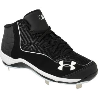 UNDER ARMOUR Mens Ignite Mid ST CC Baseball Cleats   Size: 11, Black/white